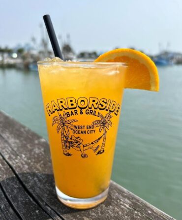 An orange cocktail
