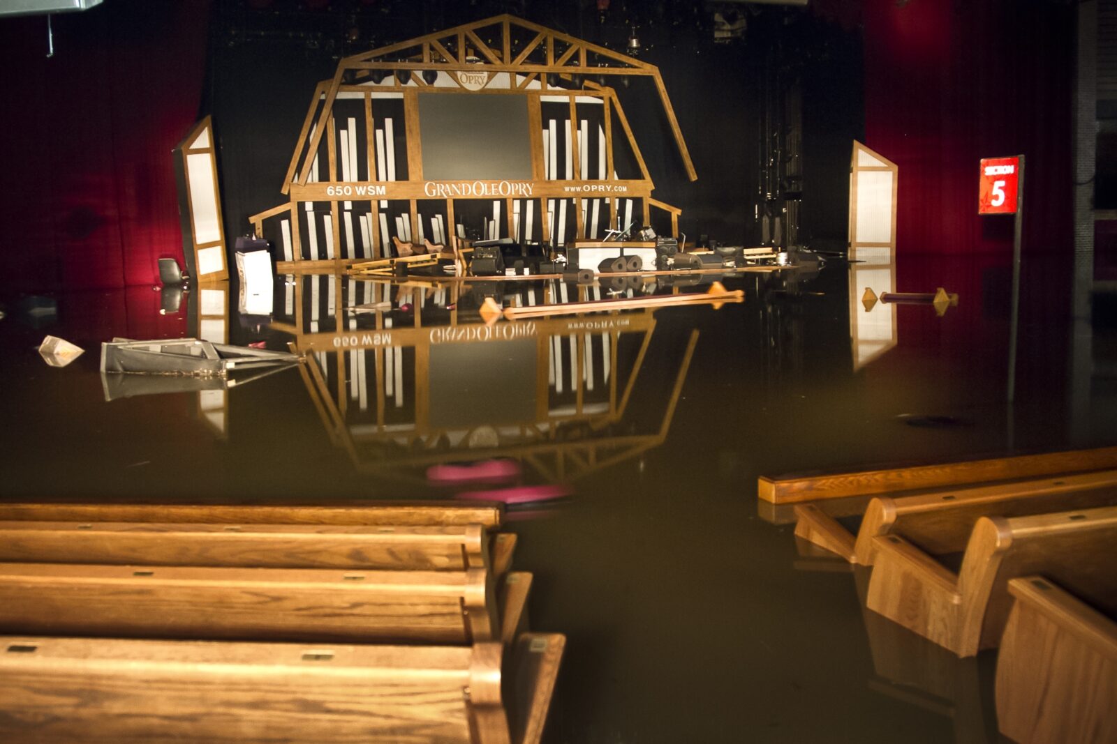 the flooded Opry