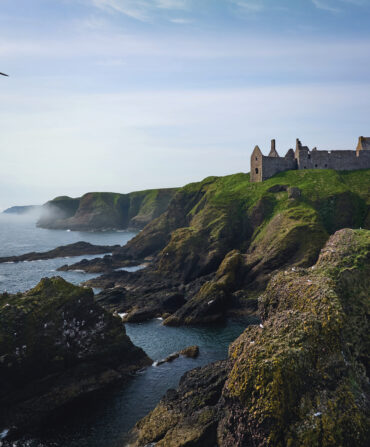 A castle on a cliffside