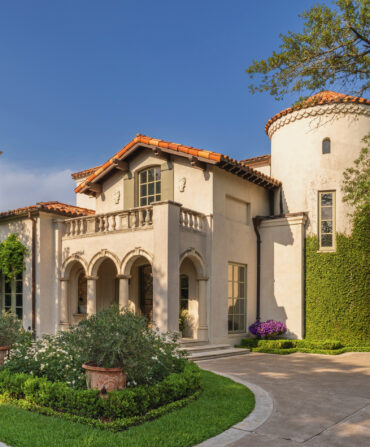 A Mediterranean-style villa home