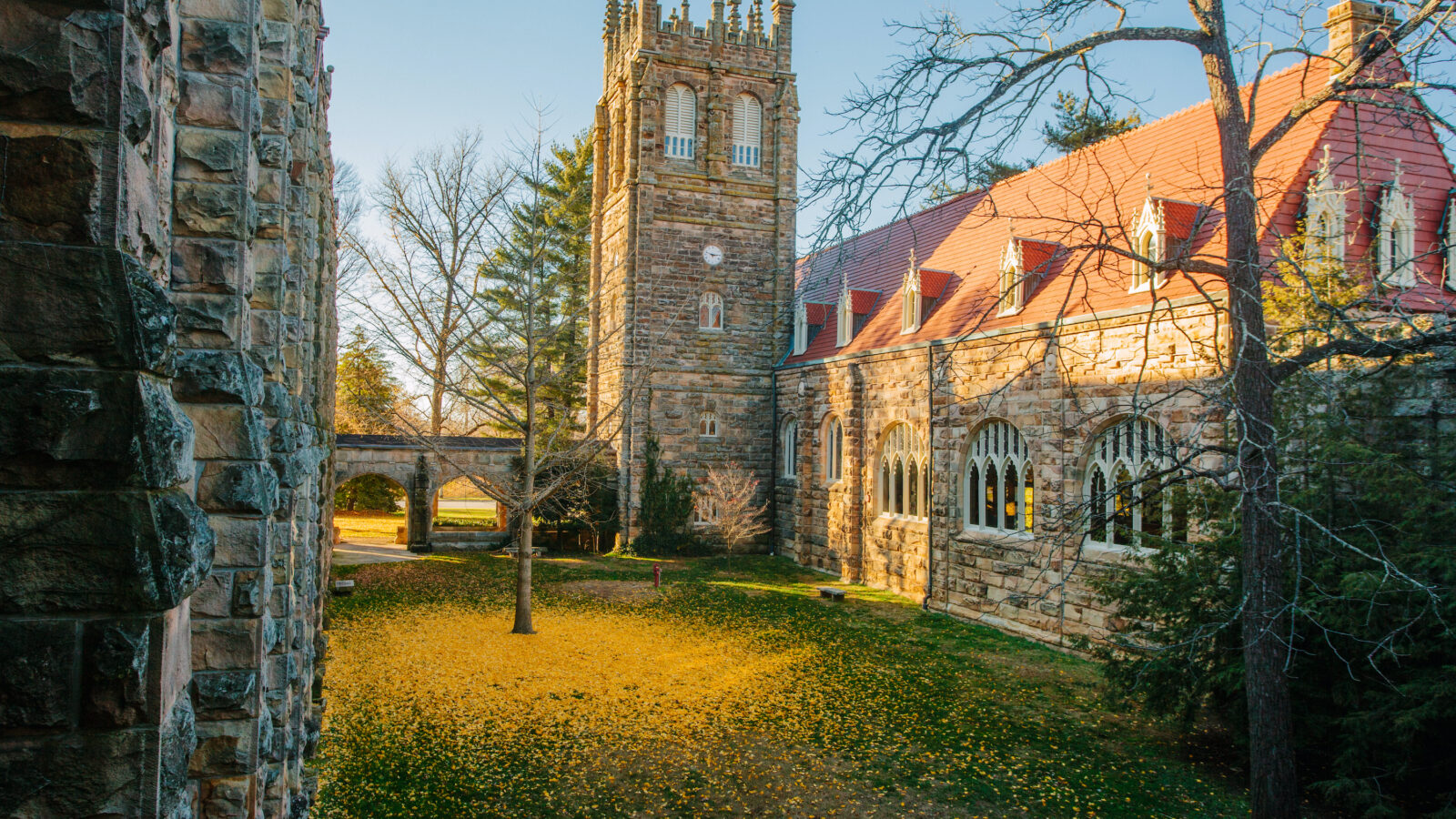 Fall leaves at the campus of Sewanee