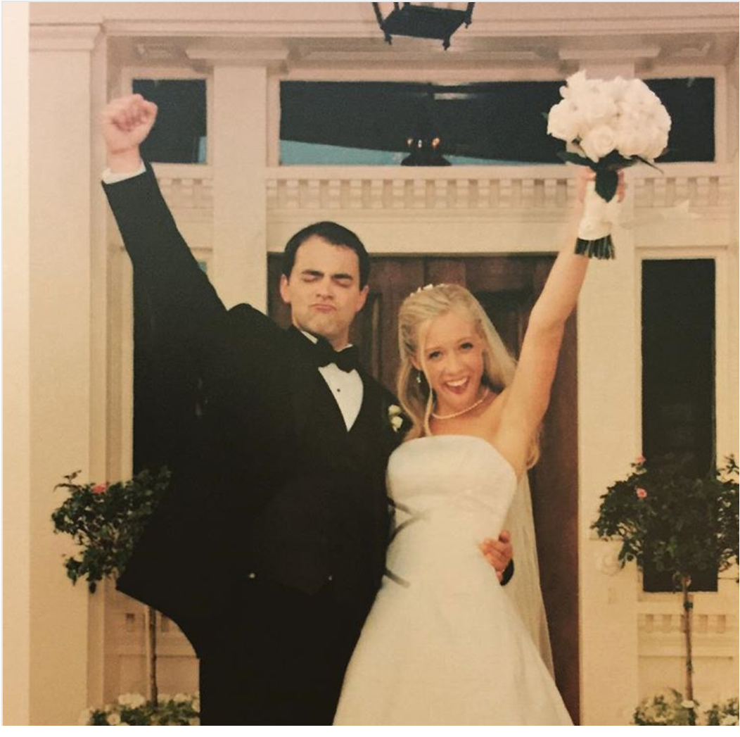 A wedding image of a bride and groom