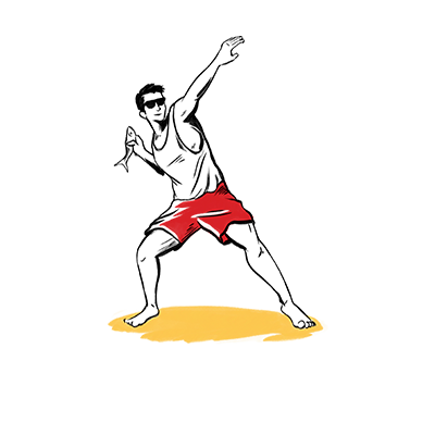 You need to warm up for the annual mullet toss